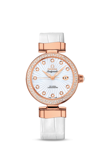 Omega LadyMatic Co-Axial 34 Red Gold / Diamond / MOP